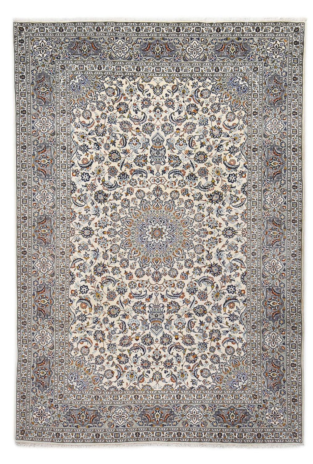 Perserteppich - Keshan - Royal - 340 x 233 cm - grau