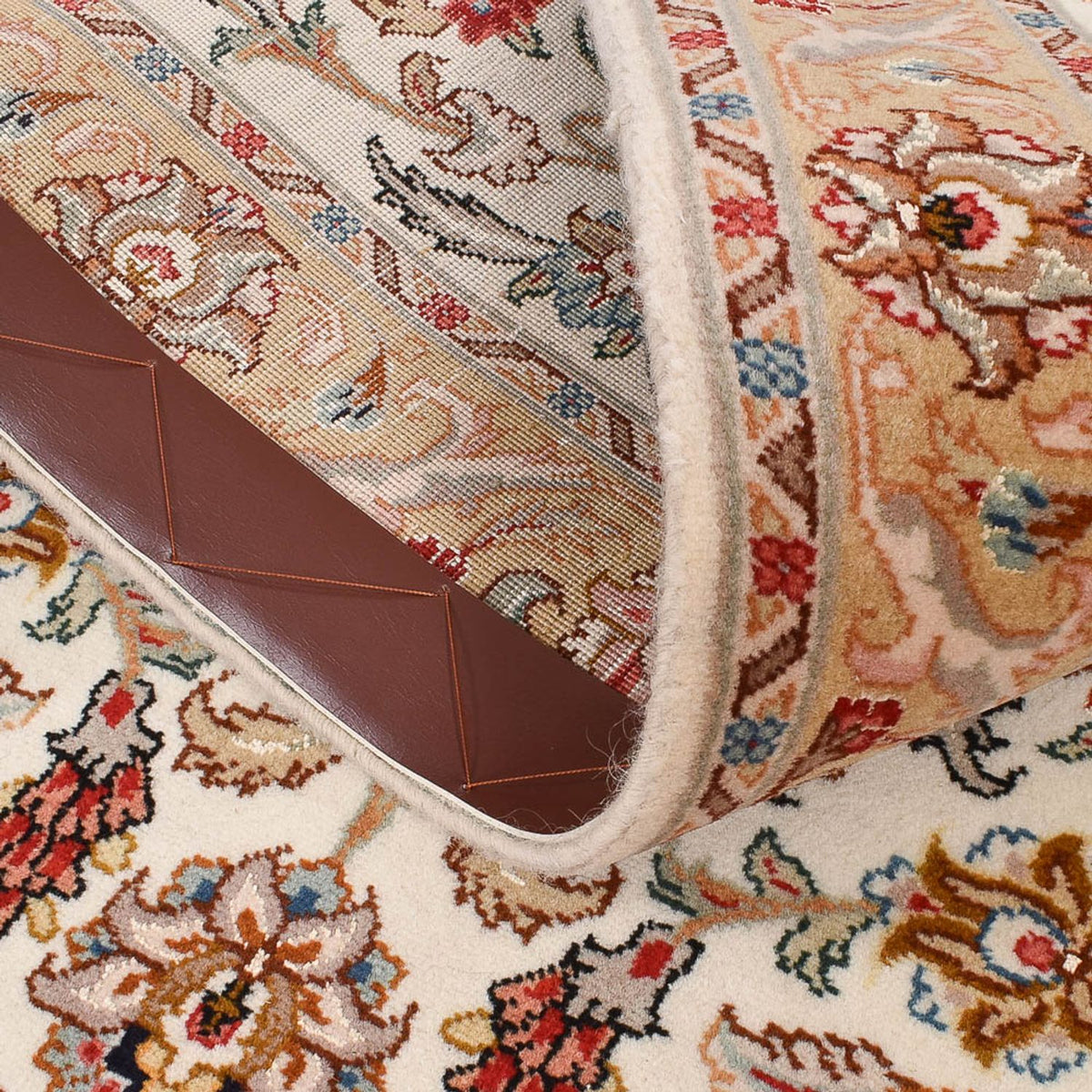 Läufer Perser - Täbriz - Premium - 320 x 83 cm - caramel