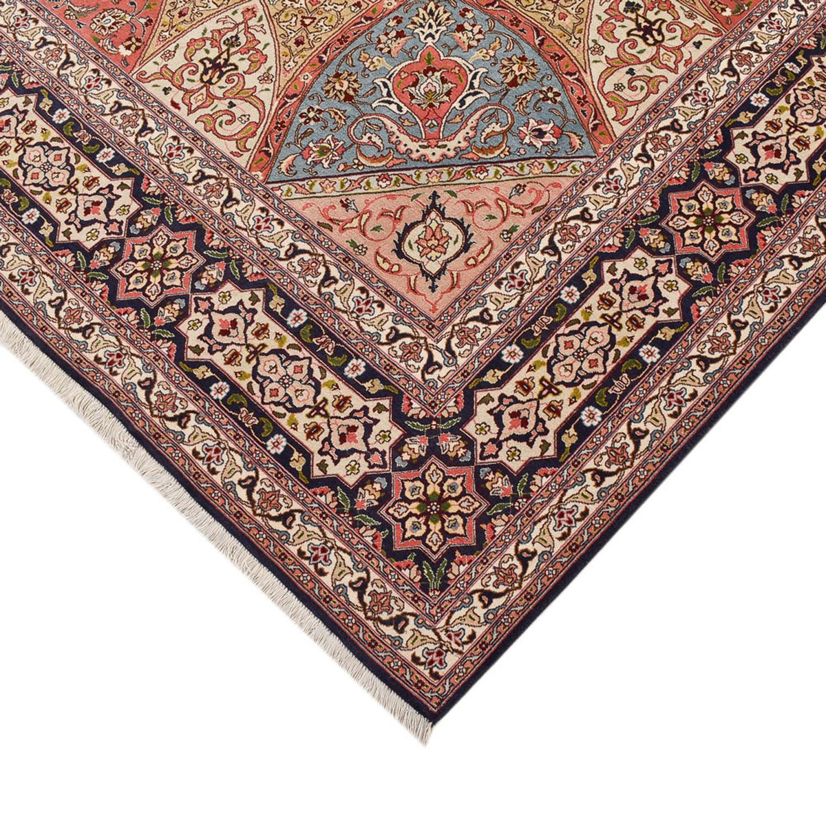 Perserteppich - Täbriz - Royal quadratisch - 254 x 248 cm - dunkelbeige