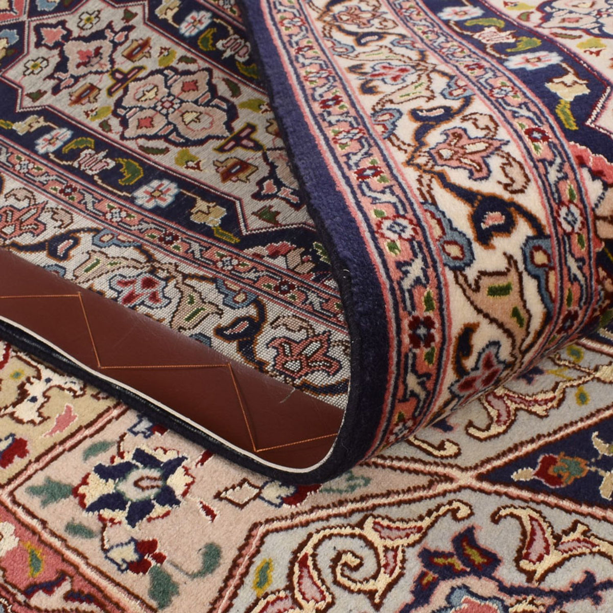 Perserteppich - Täbriz - Royal quadratisch - 254 x 248 cm - dunkelbeige