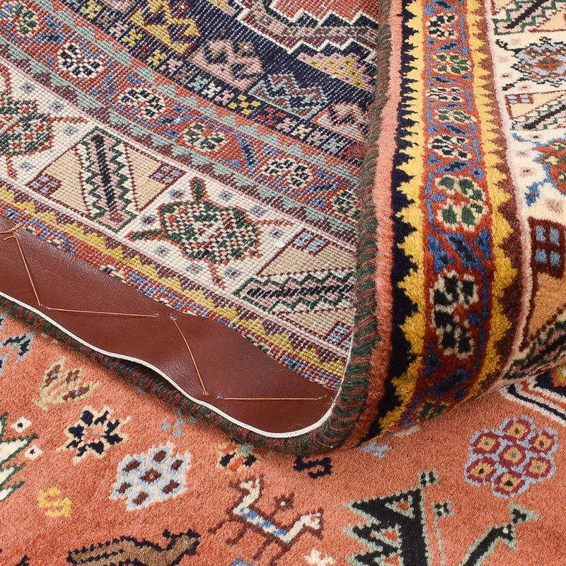 Gabbeh Teppich - Kaschkuli Perser - 202 x 152 cm - hellrot