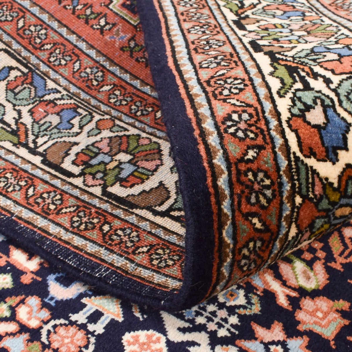 Läufer Gabbeh - Kaschkuli Perser - 202 x 150 cm - dunkelblau