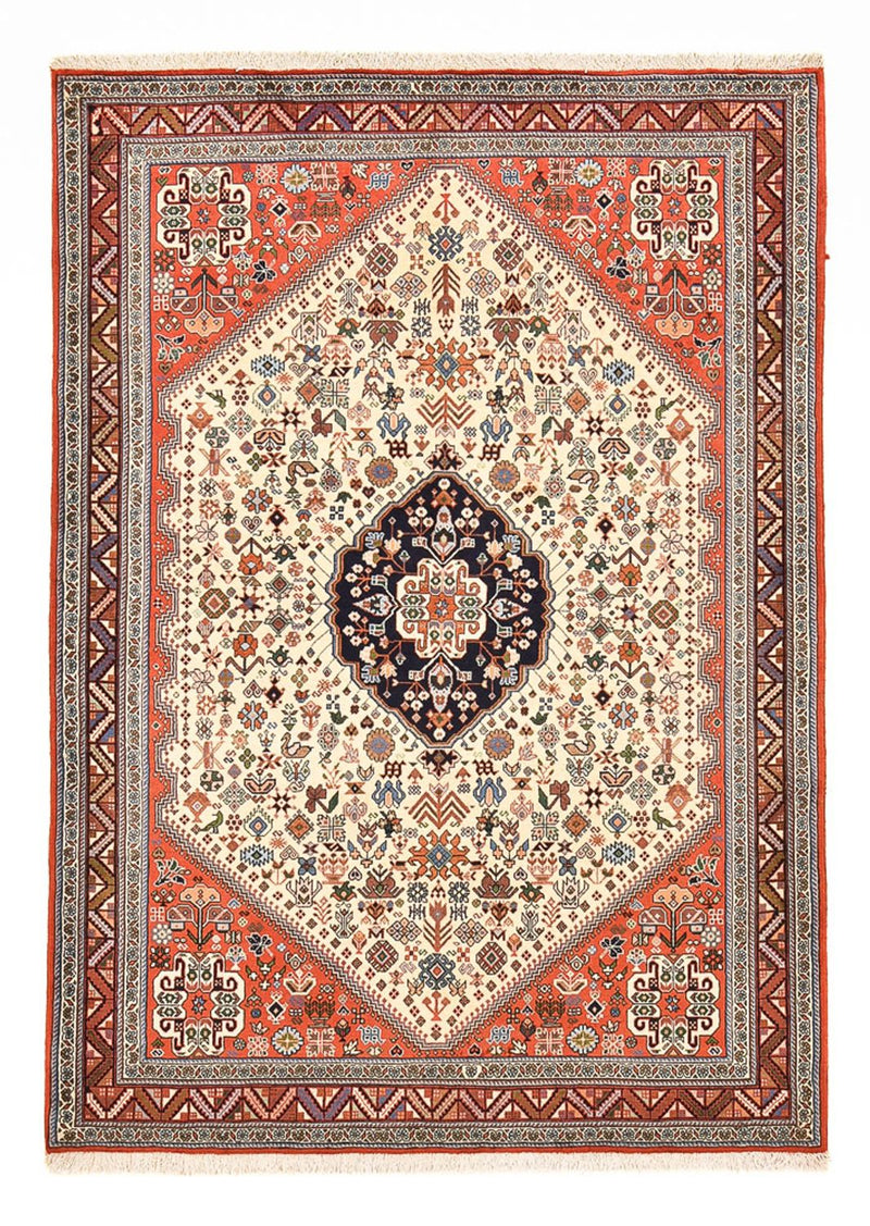 Gabbeh Teppich - Kaschkuli Perser - 208 x 148 cm - creme