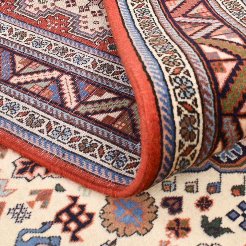 Gabbeh Teppich - Kaschkuli Perser - 208 x 148 cm - creme