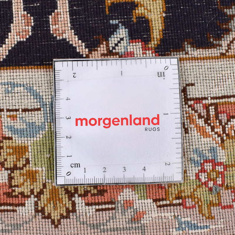 Läufer Perser - Täbriz - Royal - 288 x 69 cm - dunkelblau