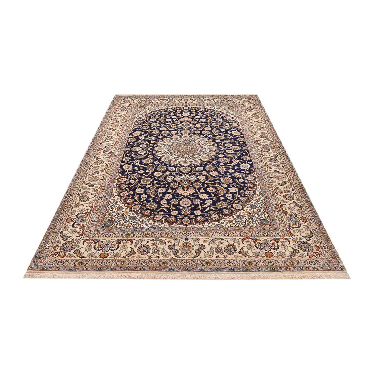 Perserteppich - Isfahan - Premium - 304 x 203 cm - dunkelblau