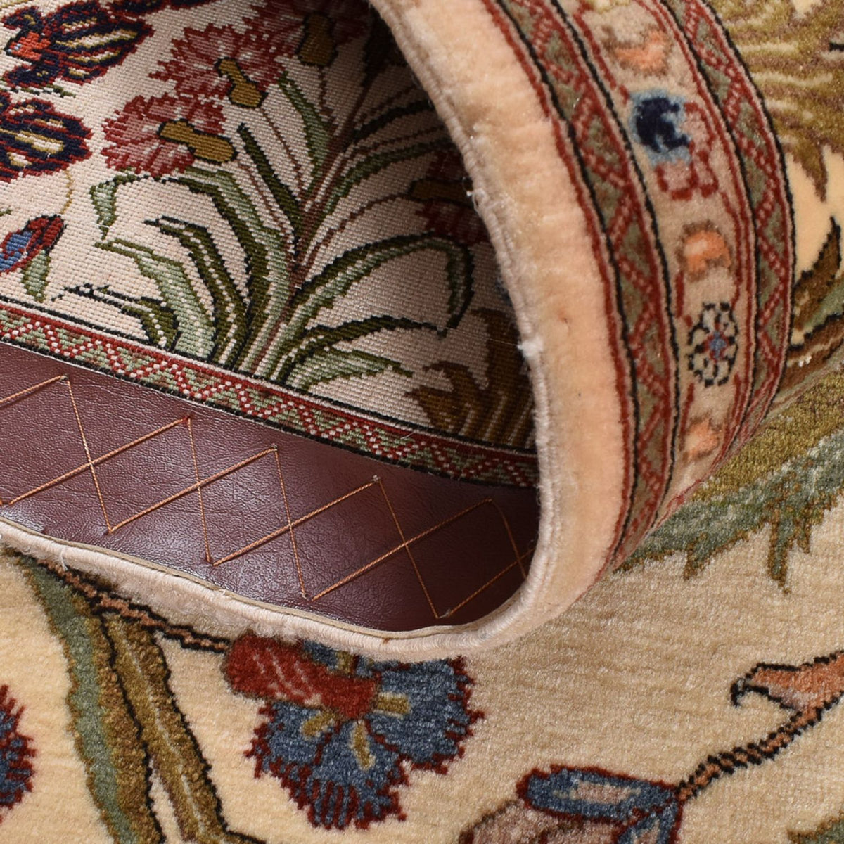 Perserteppich - Ghom - Royal - 202 x 136 cm - hellbeige