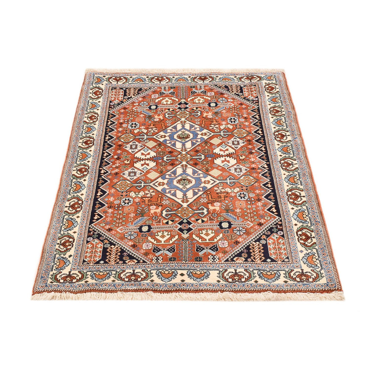 Gabbeh Teppich - Kaschkuli Perser - 150 x 109 cm - mehrfarbig