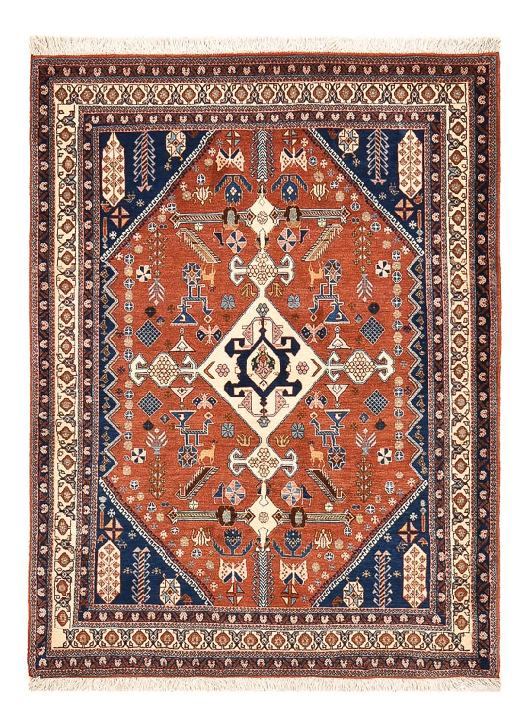 Gabbeh Teppich - Kaschkuli Perser - 157 x 113 cm - mehrfarbig