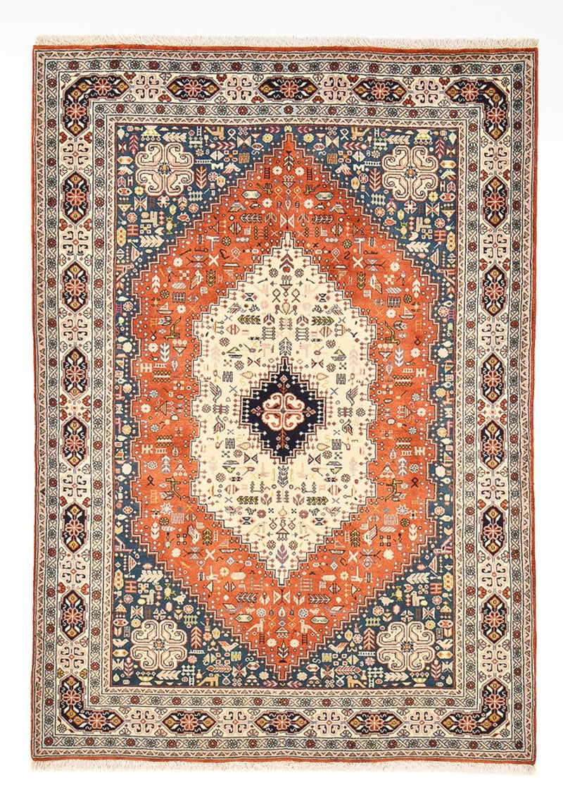 Gabbeh Teppich - Kaschkuli Perser - 205 x 147 cm - mehrfarbig