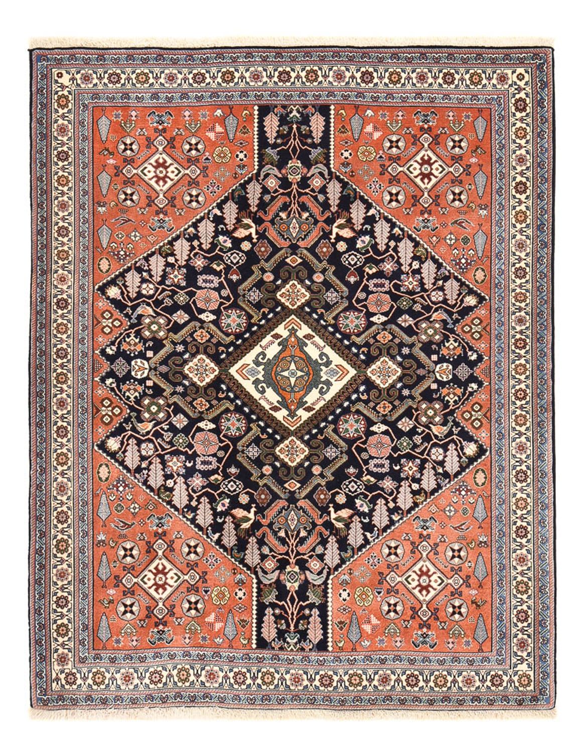 Gabbeh Teppich - Kaschkuli Perser - 203 x 159 cm - mehrfarbig