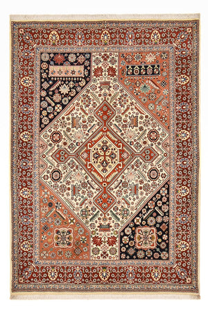 Gabbeh Teppich - Kaschkuli Perser - 215 x 146 cm - mehrfarbig
