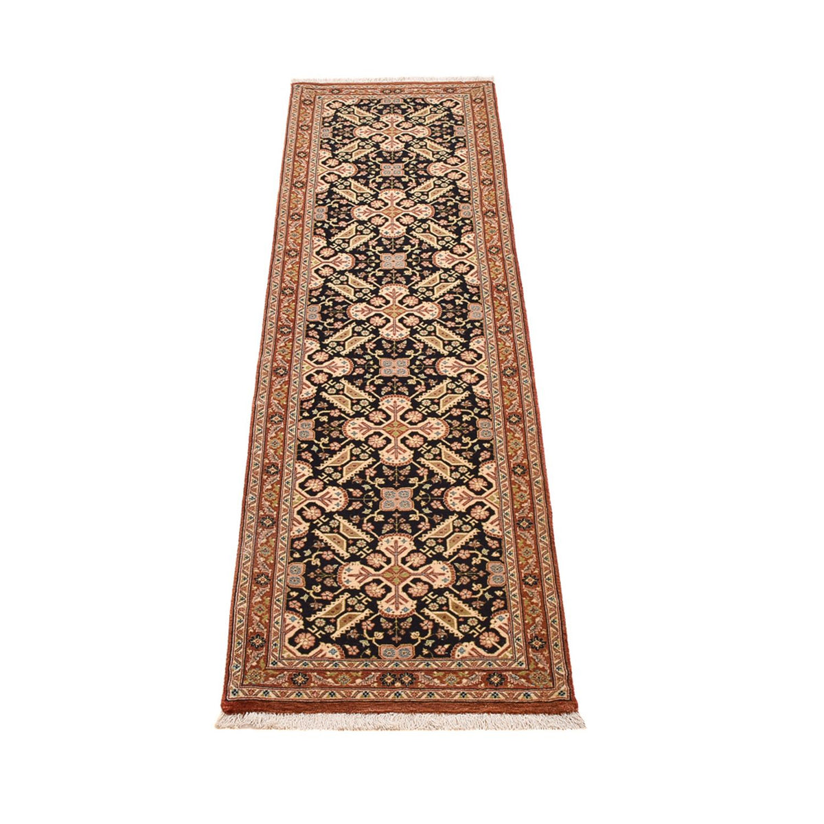 Läufer Perser - Ghom - Royal - 209 x 50 cm - dunkelbeige
