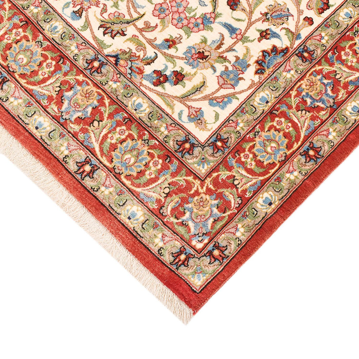 Perserteppich - Ghom - Royal - 162 x 109 cm - beige