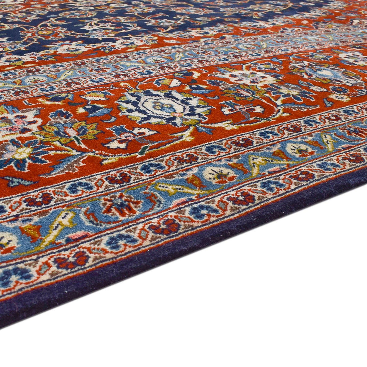Perserteppich - Keshan - 350 x 255 cm - dunkelblau