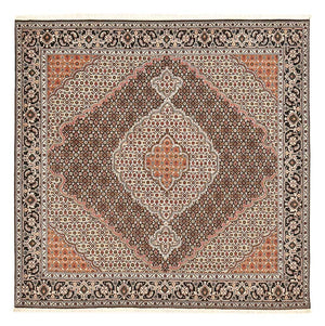 Perserteppich - Täbriz - Royal quadratisch  - 202 x 198 cm - braun