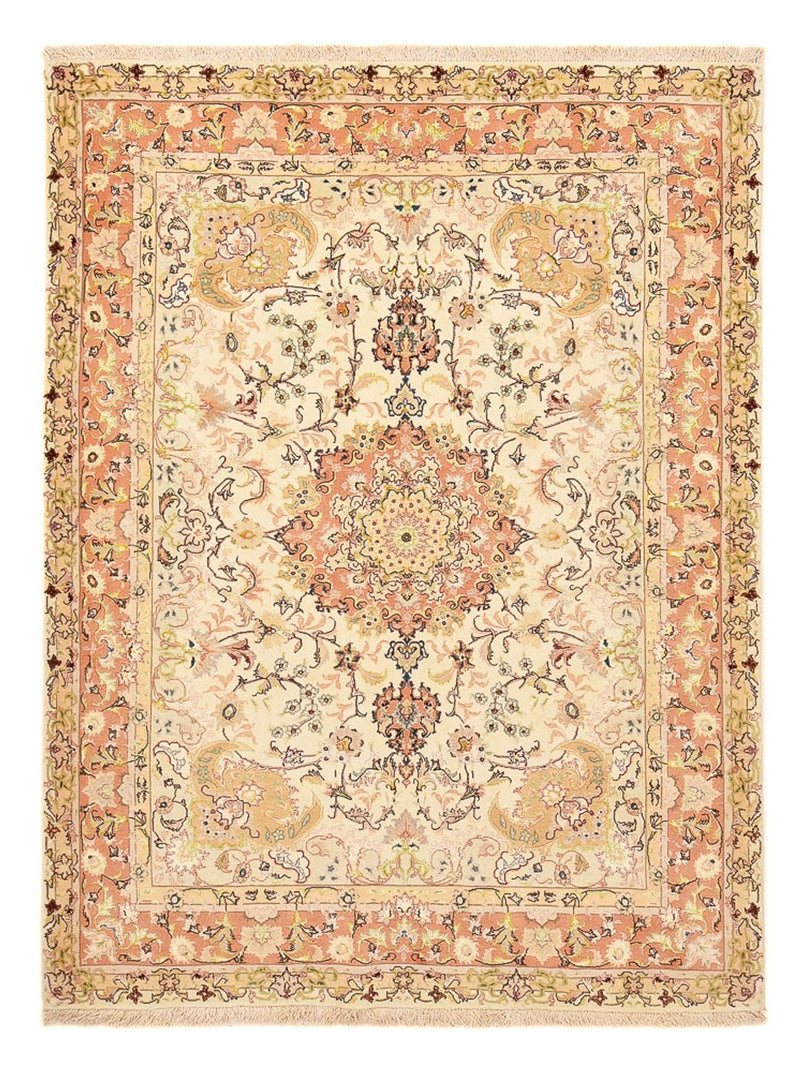Perserteppich - Täbriz - Royal - 210 x 153 cm - hellbeige