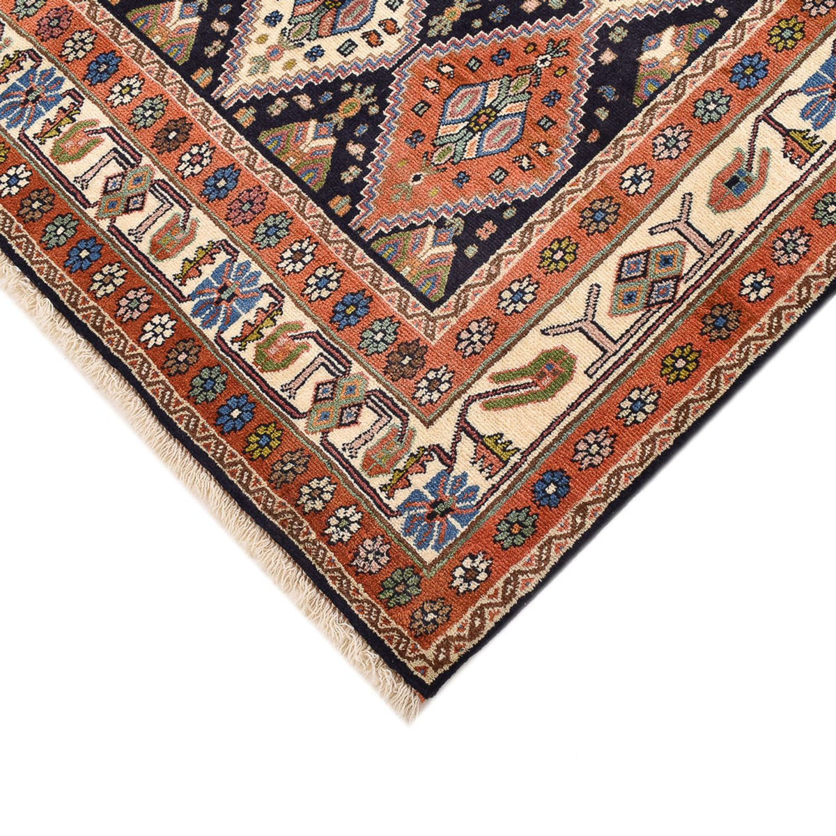Perserteppich - Nomadic quadratisch  - 214 x 183 cm - mehrfarbig
