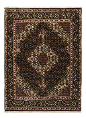 Perserteppich - Täbriz - Royal - 202 x 150 cm - dunkelbraun