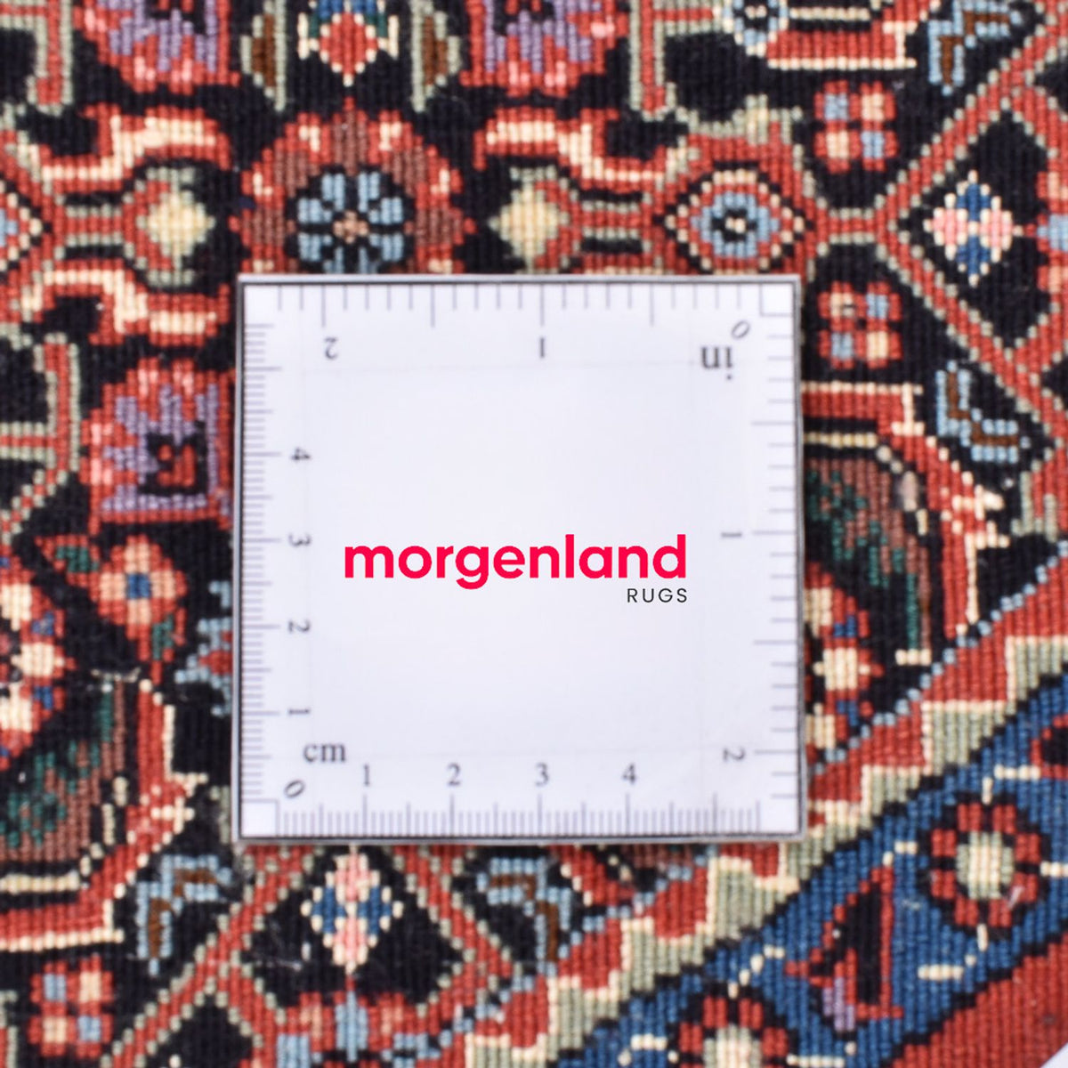 Perserteppich - Bidjar rund  - 153 x 153 cm - hellrot