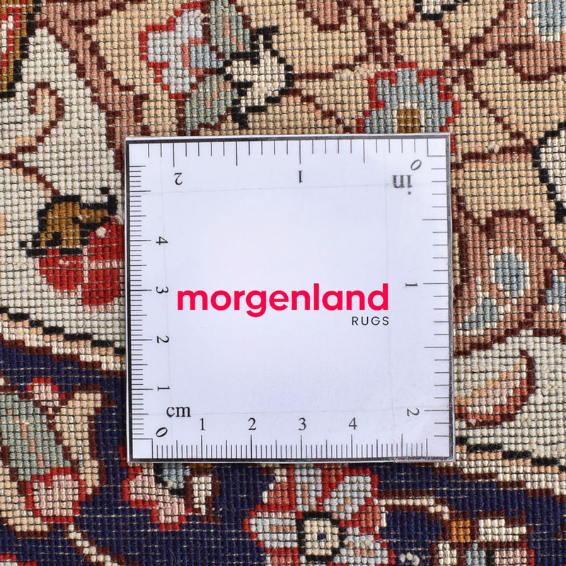 Perserteppich - Täbriz - Royal rund  - 312 x 312 cm - beige