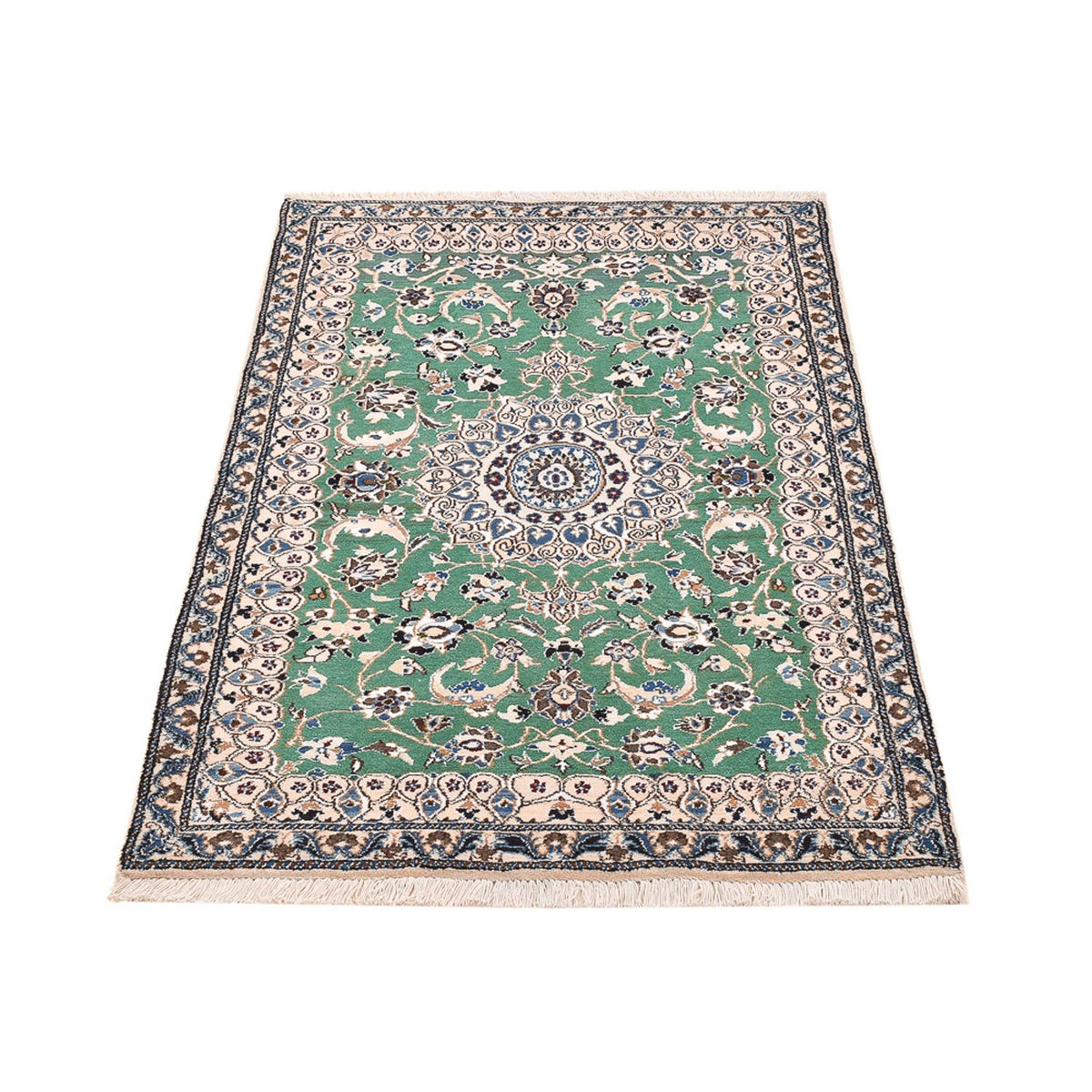 Perserteppich - Nain - Royal - 140 x 87 cm - grün
