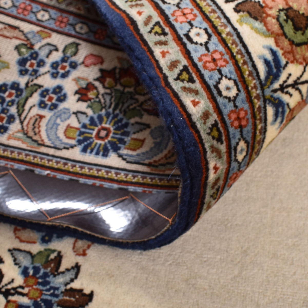 Perserteppich - Ghom - Royal - 188 x 130 cm - hellbeige
