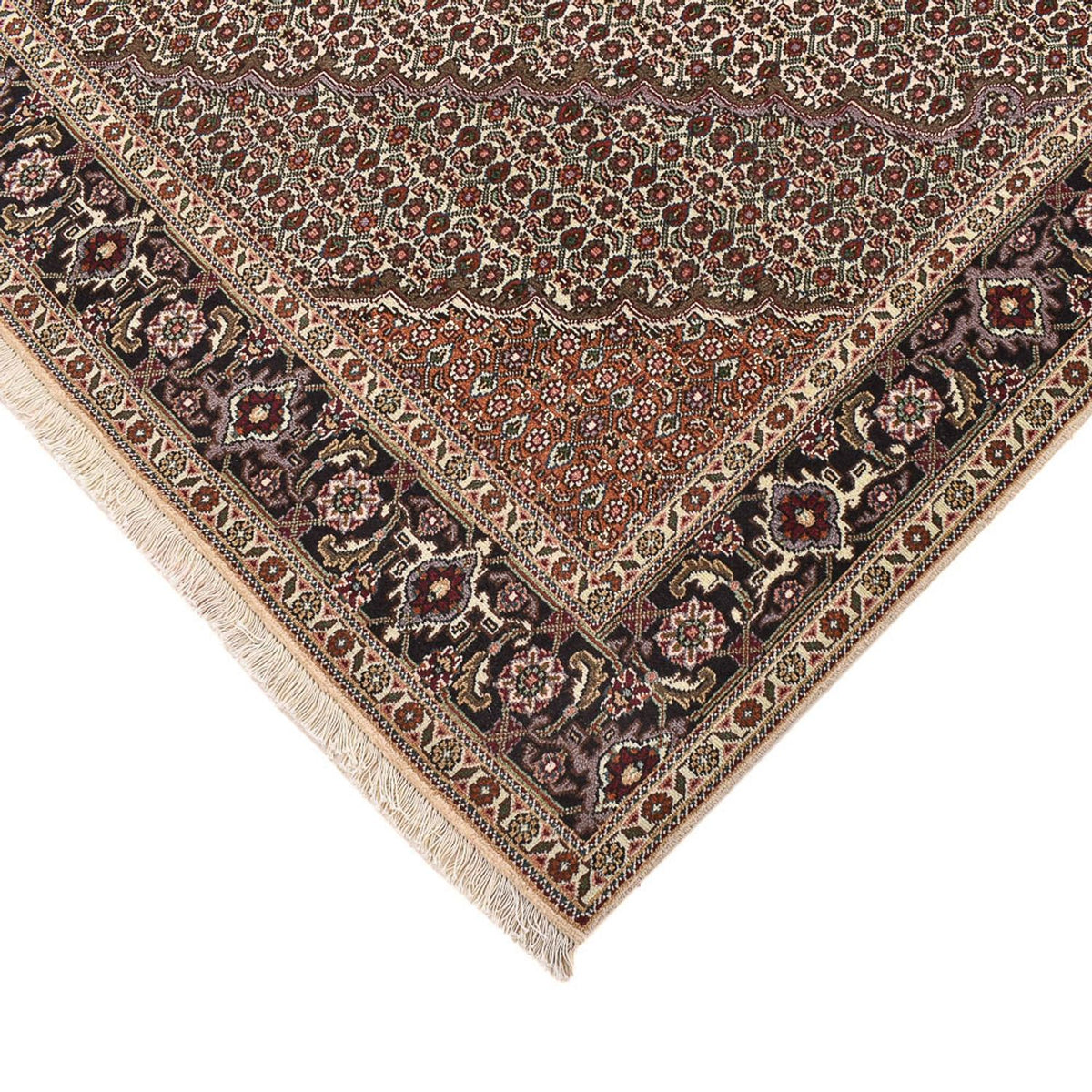 Perserteppich - Täbriz - Royal quadratisch  - 202 x 200 cm - braun