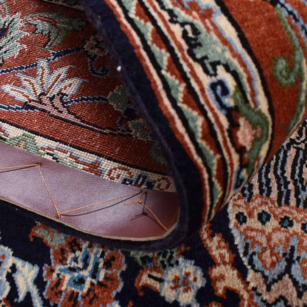 Perserteppich - Ghom - Royal - 208 x 137 cm - dunkelbeige