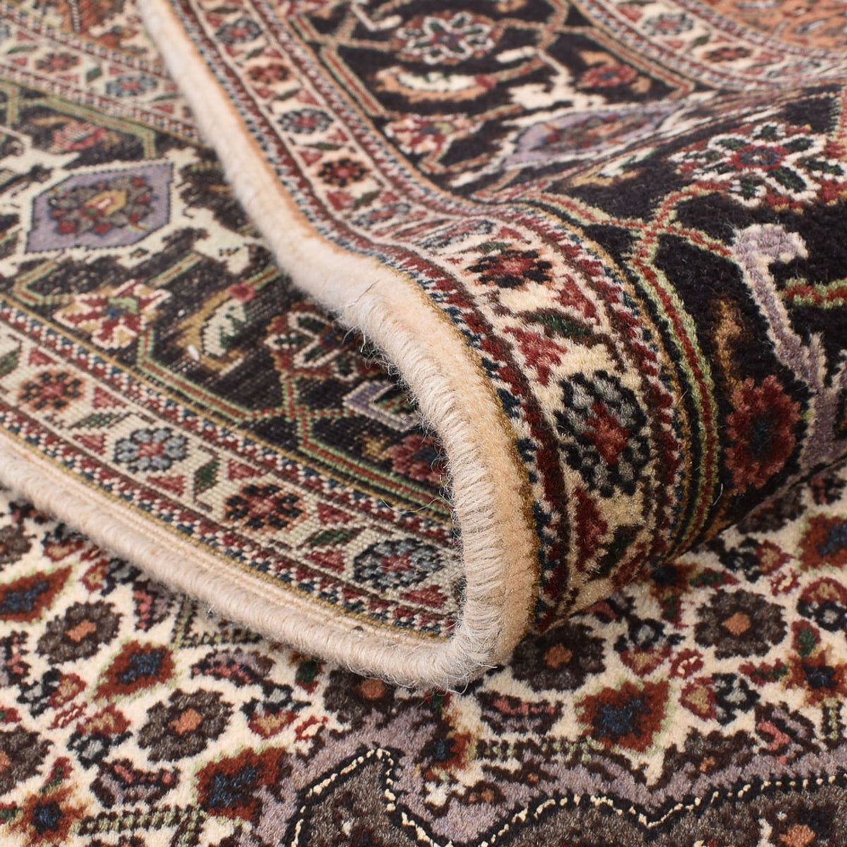 Perserteppich - Täbriz - Royal quadratisch - 203 x 195 cm - dunkelbeige