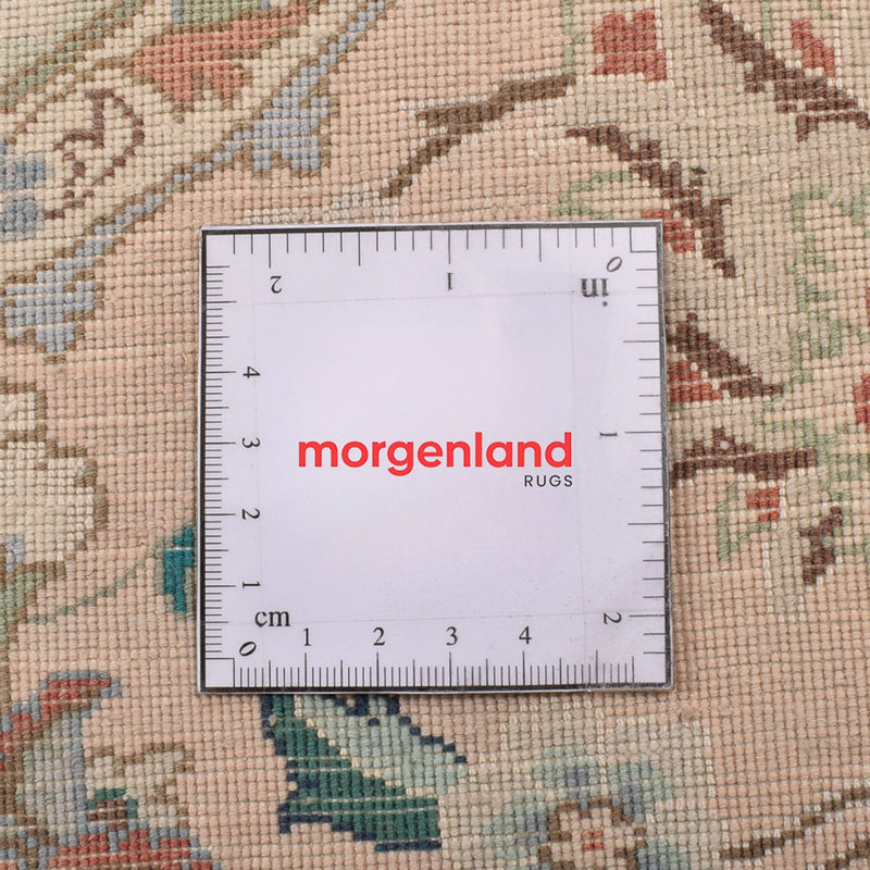 Perserteppich - Täbriz - Royal rund  - 200 x 200 cm - sand