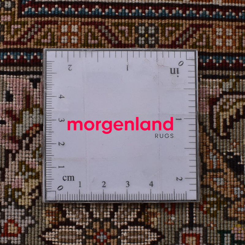 Perserteppich - Täbriz - Royal - 250 x 202 cm - dunkelbraun