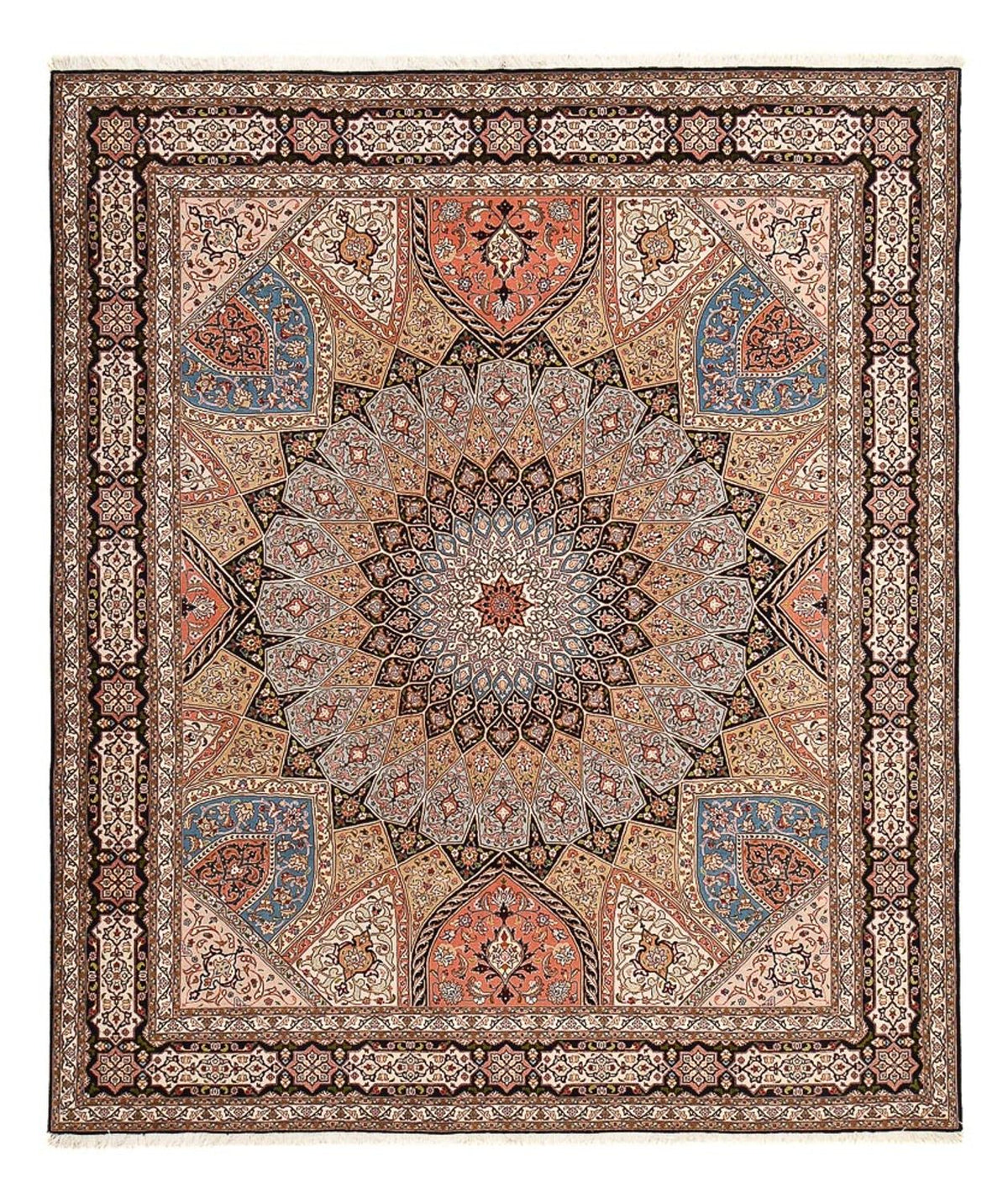 Perserteppich - Täbriz - Royal - 302 x 253 cm - mehrfarbig