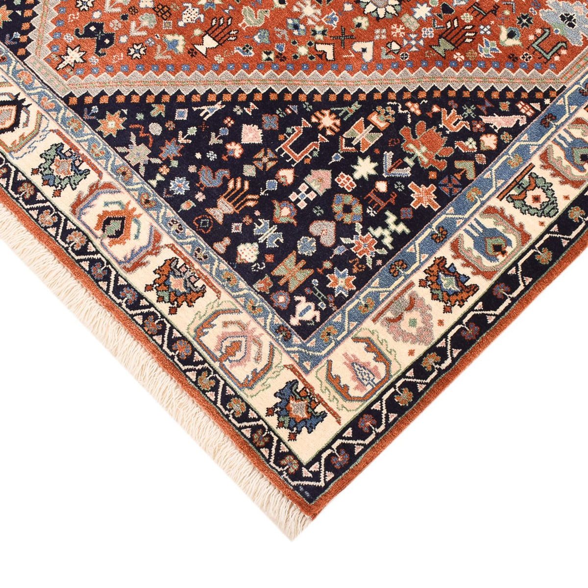 Gabbeh Teppich - Kaschkuli Perser - 162 x 116 cm - rost