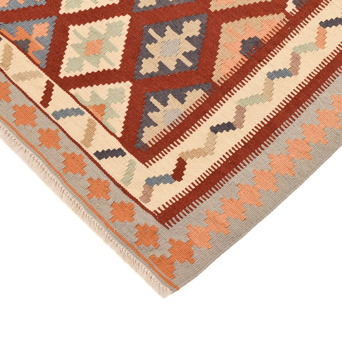 Kelim Teppich - Oriental - 140 x 100 cm - mehrfarbig