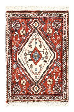 Gabbeh Teppich - Kaschkuli Perser - 60 x 35 cm - rot