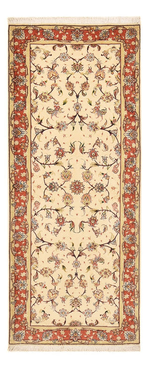 Läufer Perser - Täbriz - Premium - 205 x 81 cm - beige