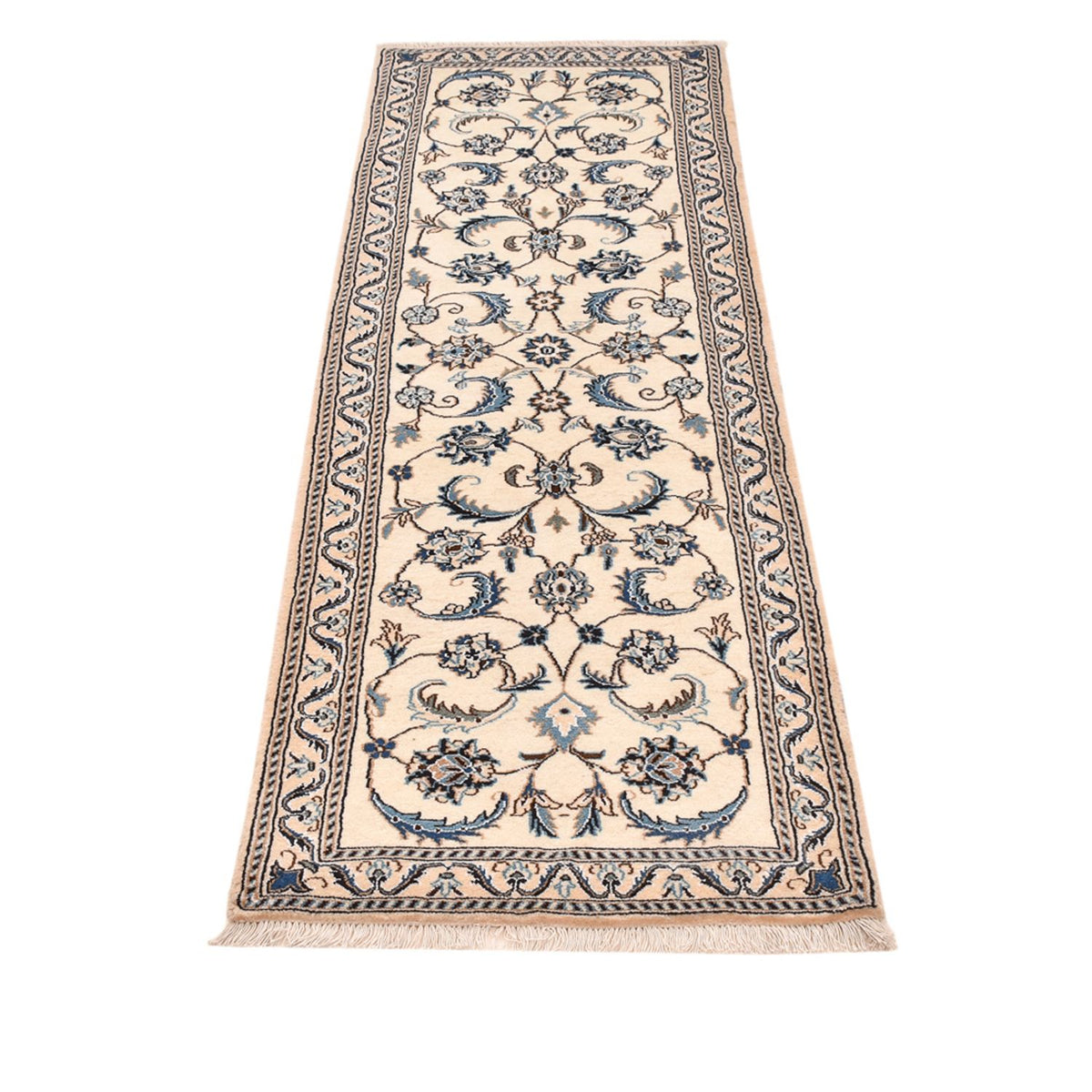 Läufer Perser - Nain - Royal - 202 x 60 cm - creme