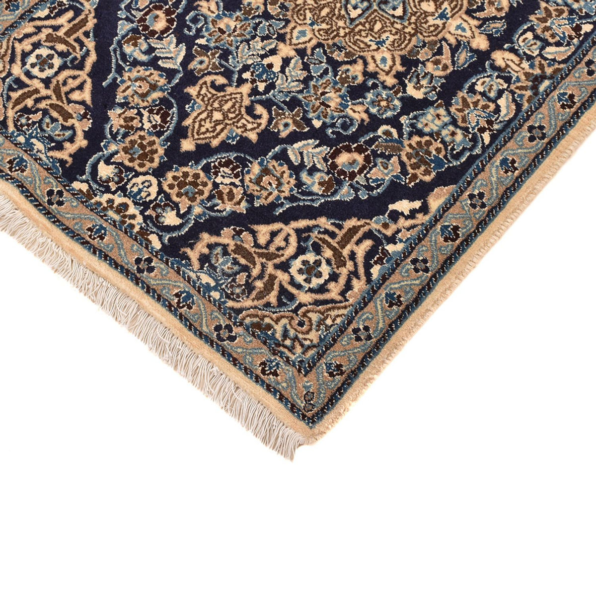 Läufer Perser - Nain - Royal - 188 x 65 cm - dunkelblau