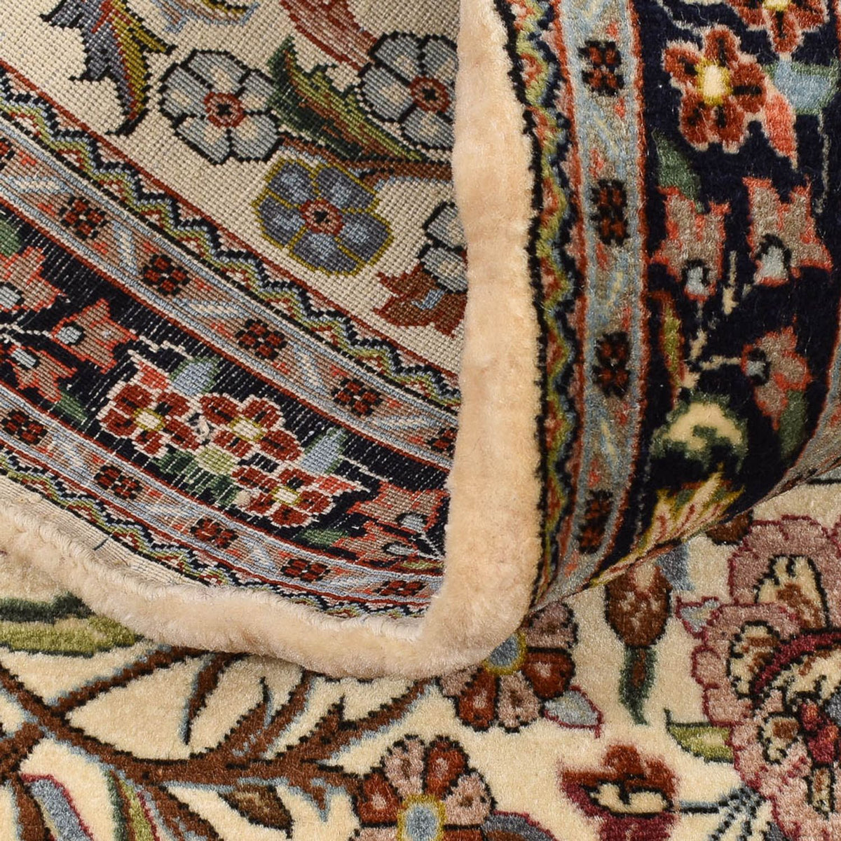 Läufer Perser - Ghom - Royal - 203 x 63 cm - hellbeige