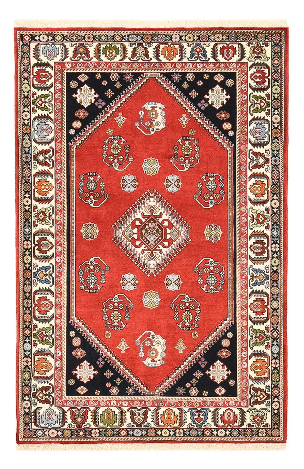 Gabbeh Teppich - Kaschkuli Perser - 203 x 124 cm - rot