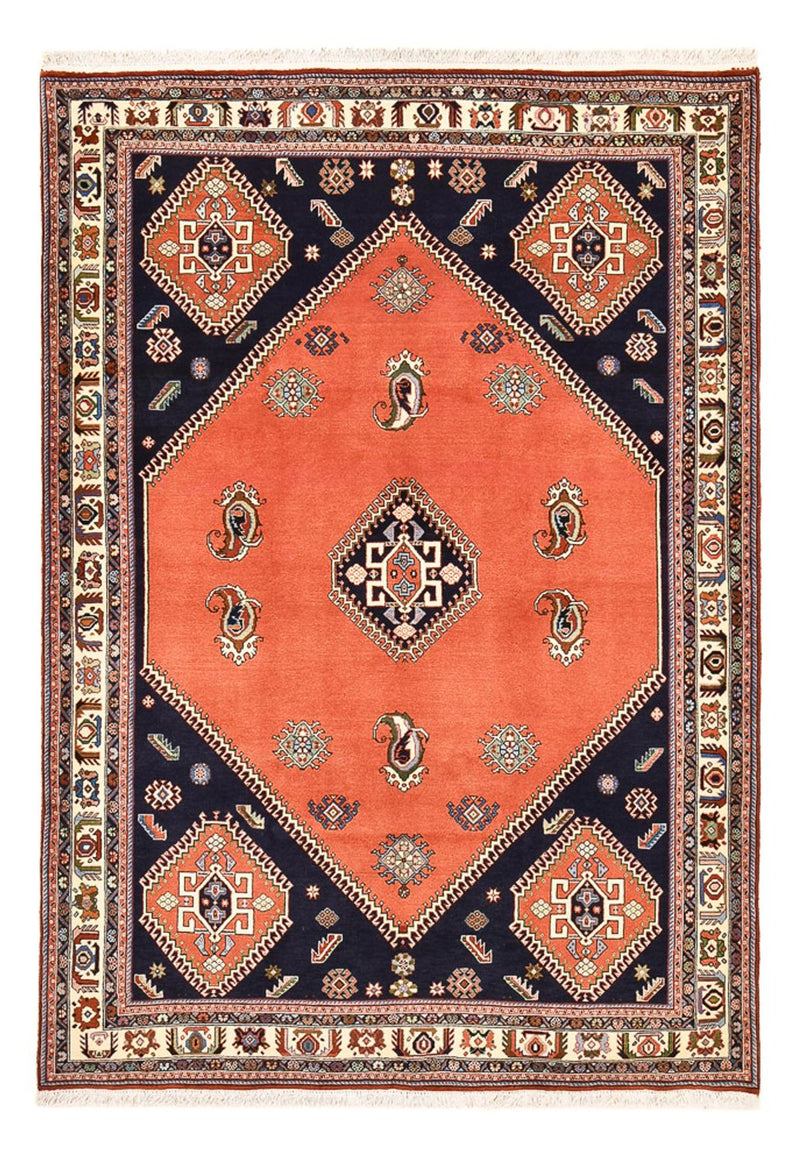 Gabbeh Teppich - Kaschkuli Perser - 245 x 168 cm - hellrot