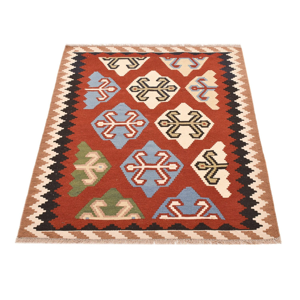 Kelim Teppich - Oriental - 146 x 100 cm - mehrfarbig