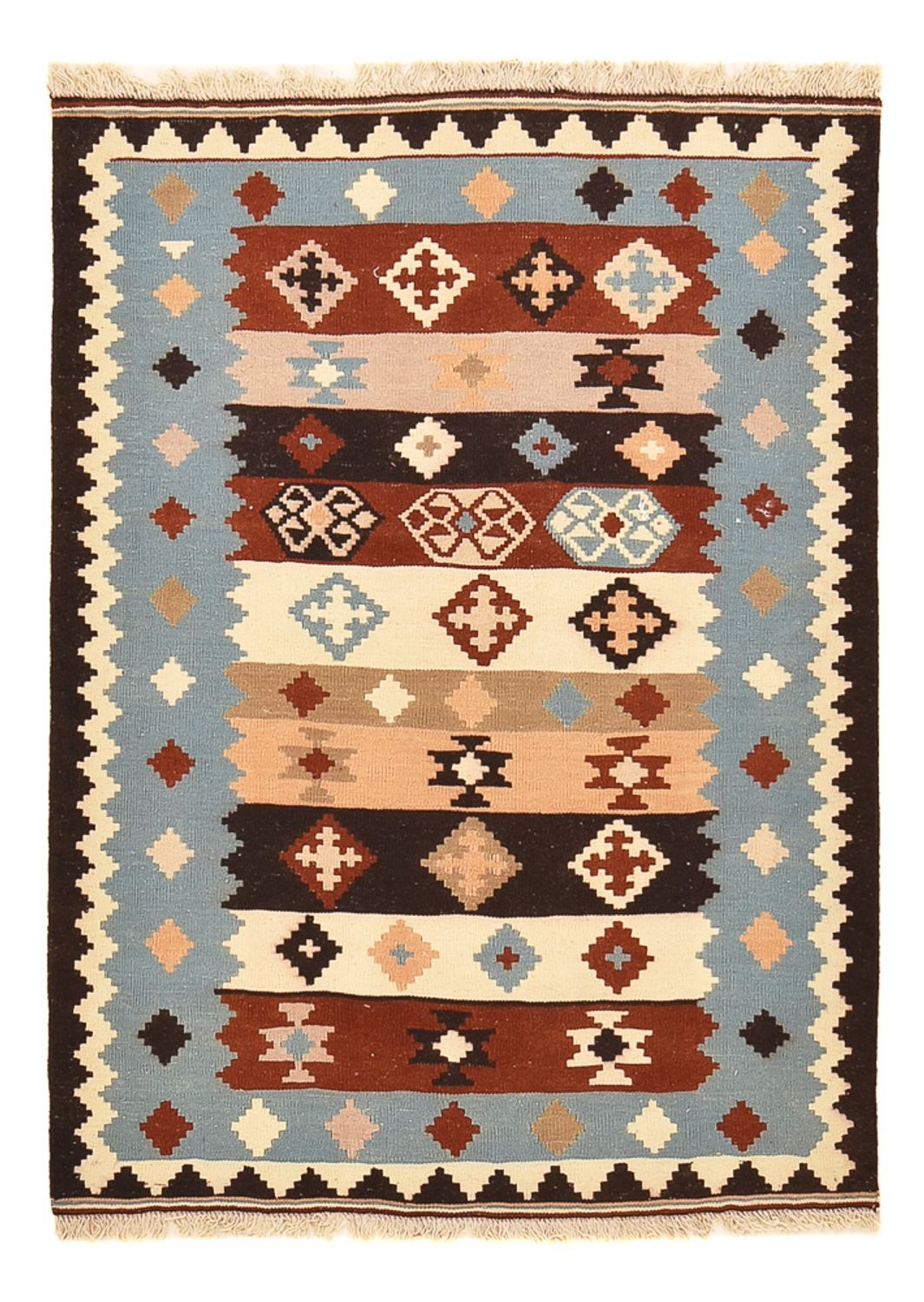 Kelim Teppich - Oriental - 142 x 103 cm - mehrfarbig