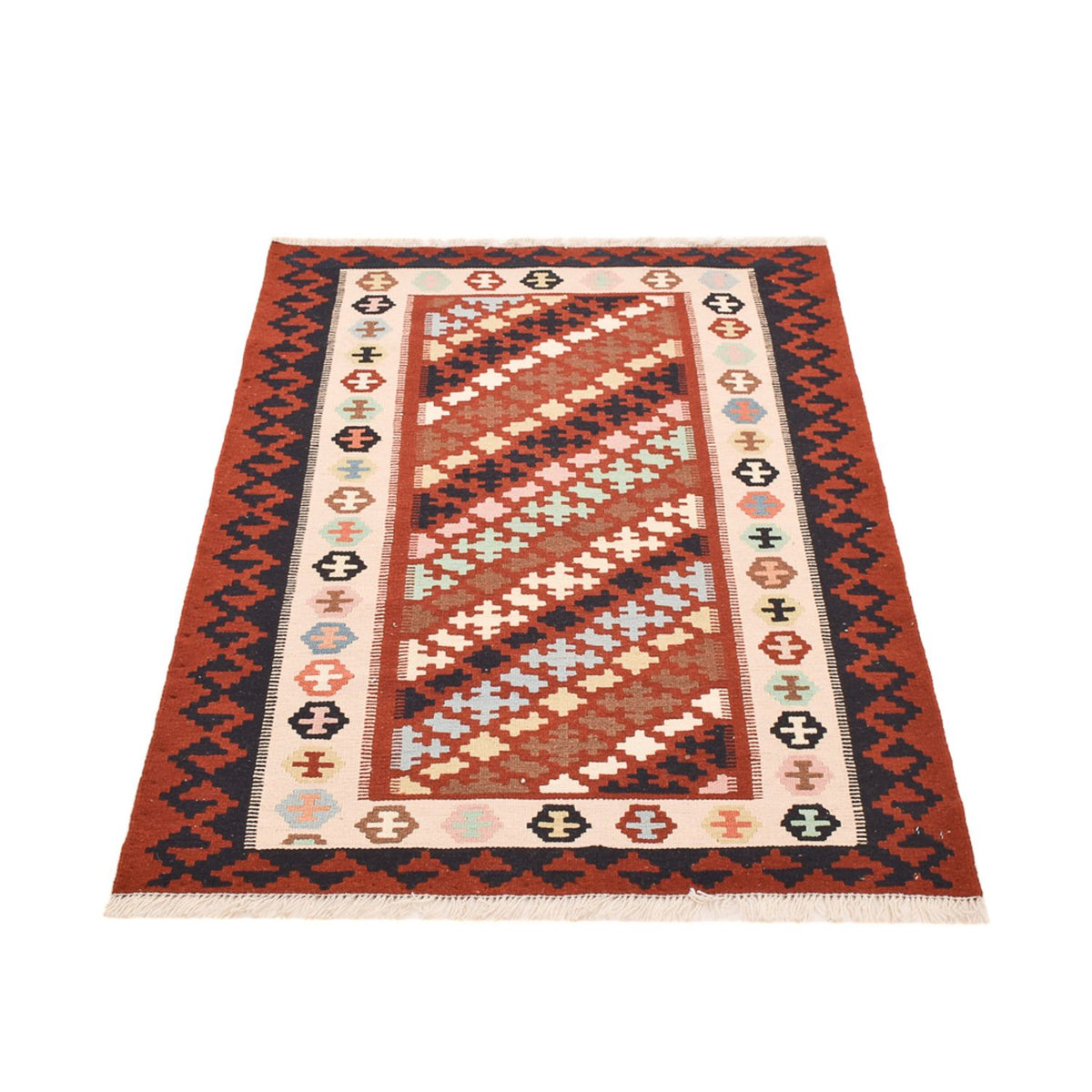 Kelim Teppich - Oriental - 150 x 100 cm - mehrfarbig