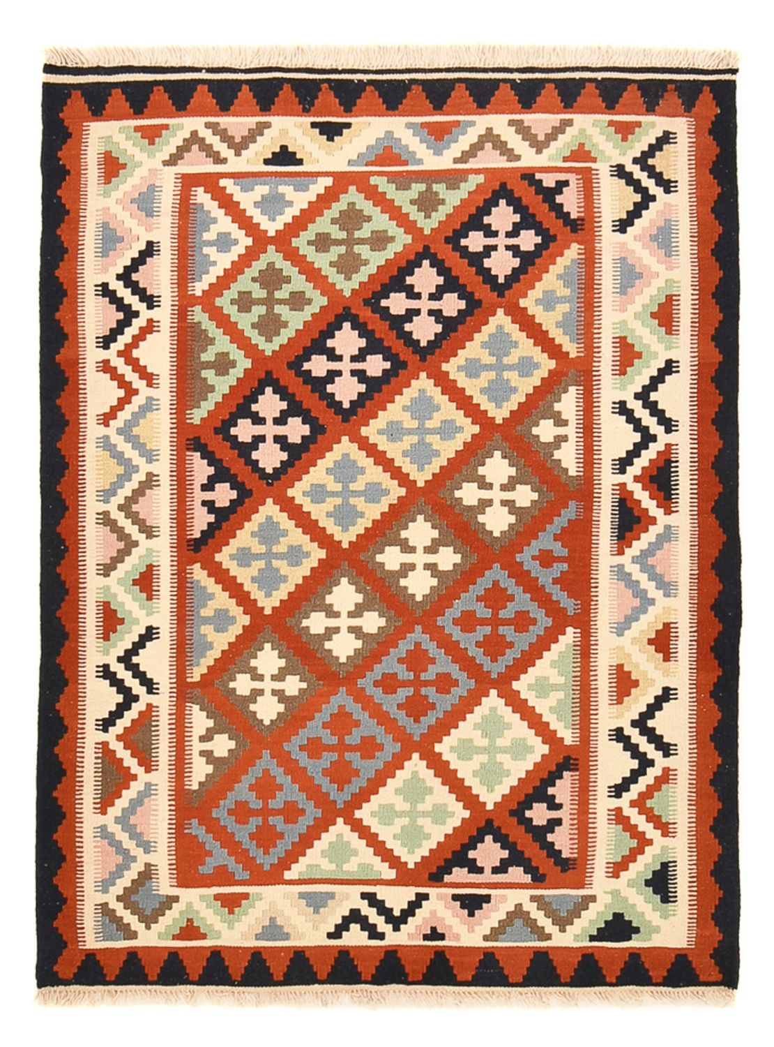 Kelim Teppich - Oriental - 142 x 107 cm - mehrfarbig