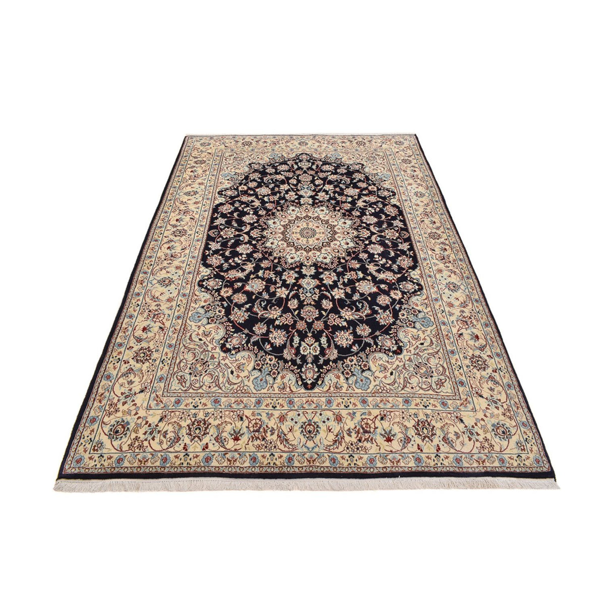 Perserteppich - Nain - Royal - 317 x 200 cm - dunkelblau