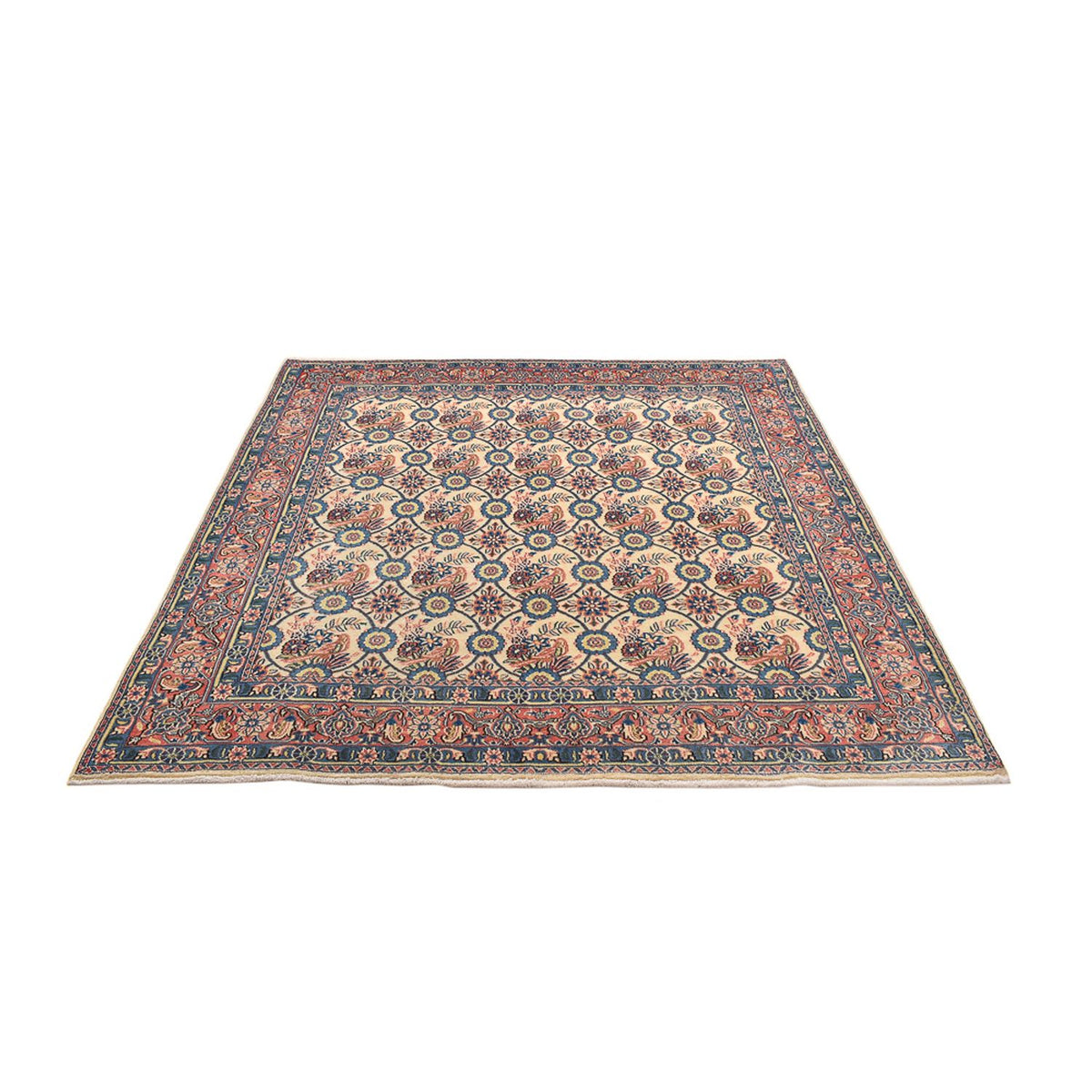 Perserteppich - Keshan quadratisch - 192 x 195 cm - mehrfarbig
