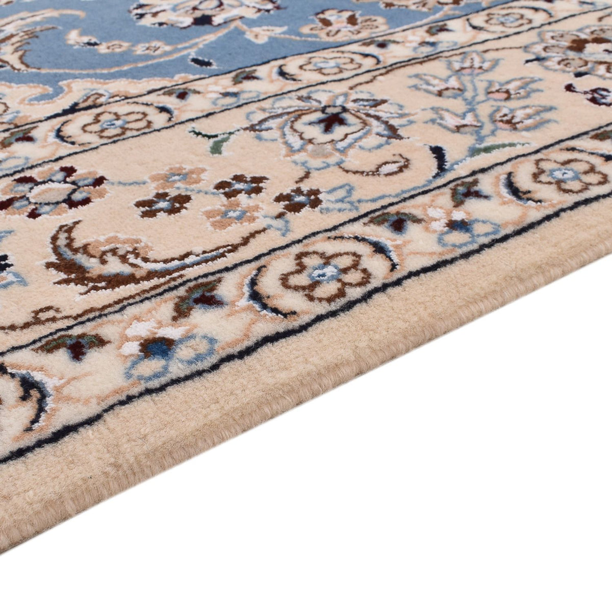 Perserteppich - Nain - Royal - 242 x 158 cm - blau