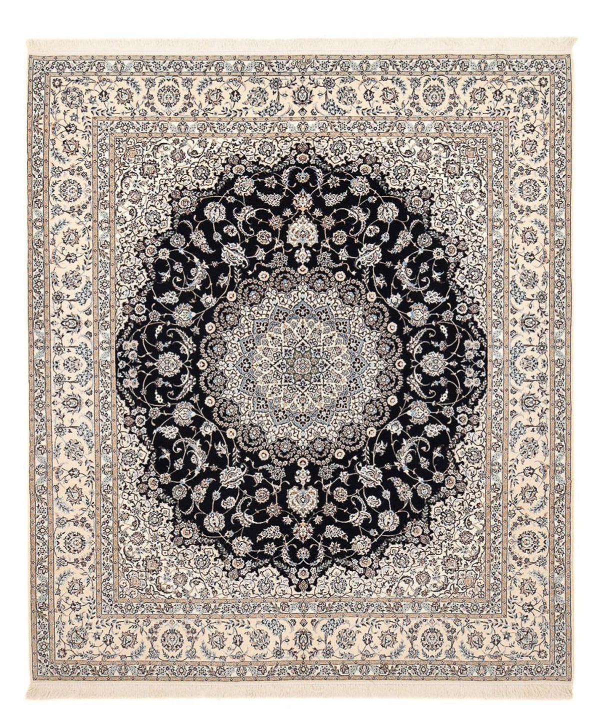 Perserteppich - Nain - Premium - 306 x 254 cm - dunkelblau